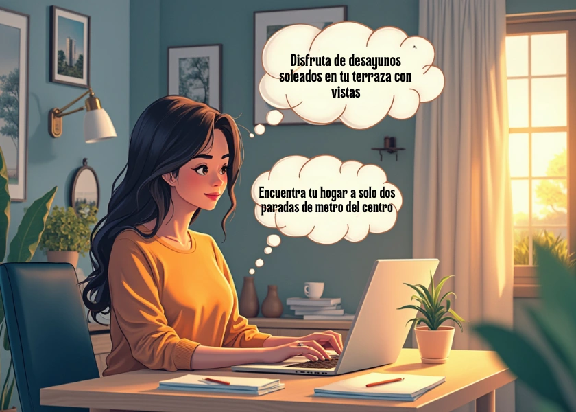 Descripciones atractivas más que palabras bonitas